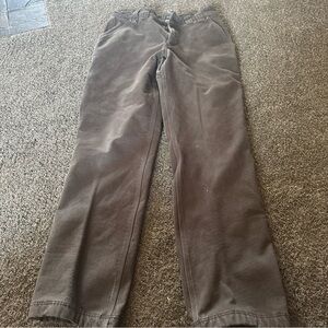 Duluth Trading Co Relaxed Fit Brown Jeans Fleece Lined